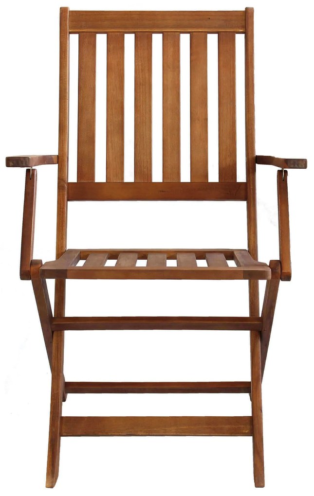 DRESDA - poltrona da giardino pieghevole in legno massiccio di acacia