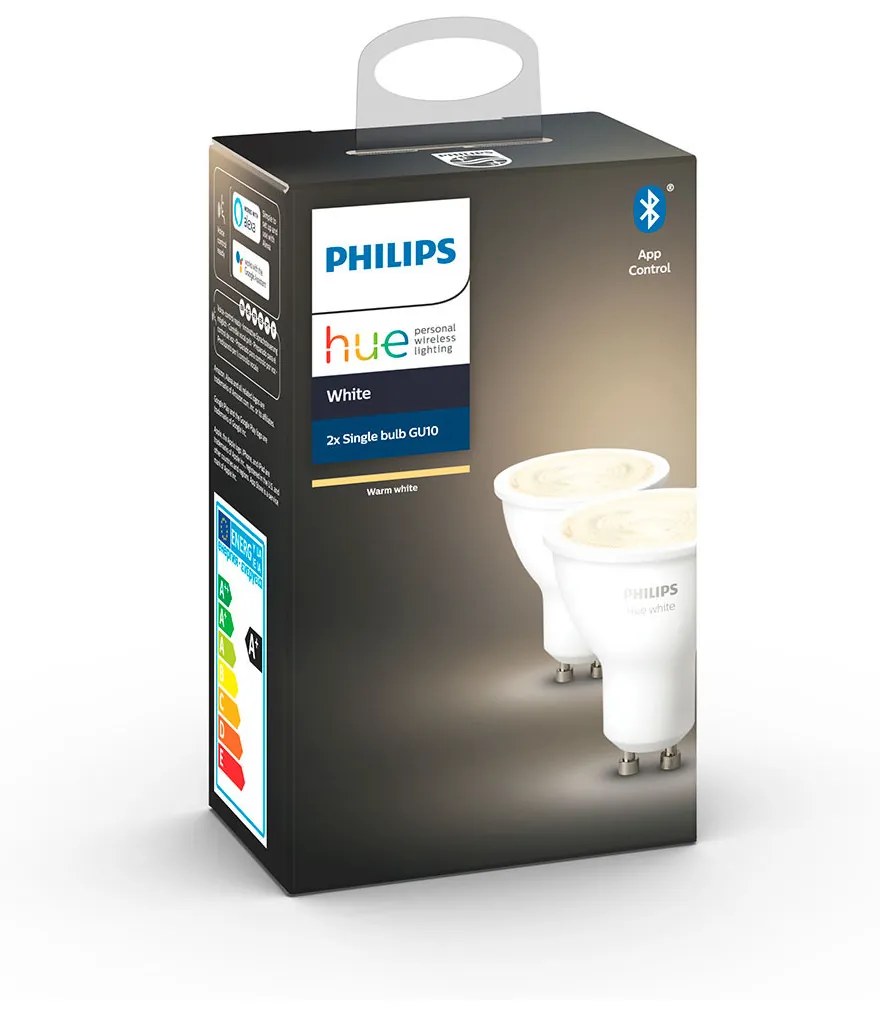 Philips Hue - Philips Hue White 6W Bluetooth GU10 Lampadina 2 pcs. Philips Hue