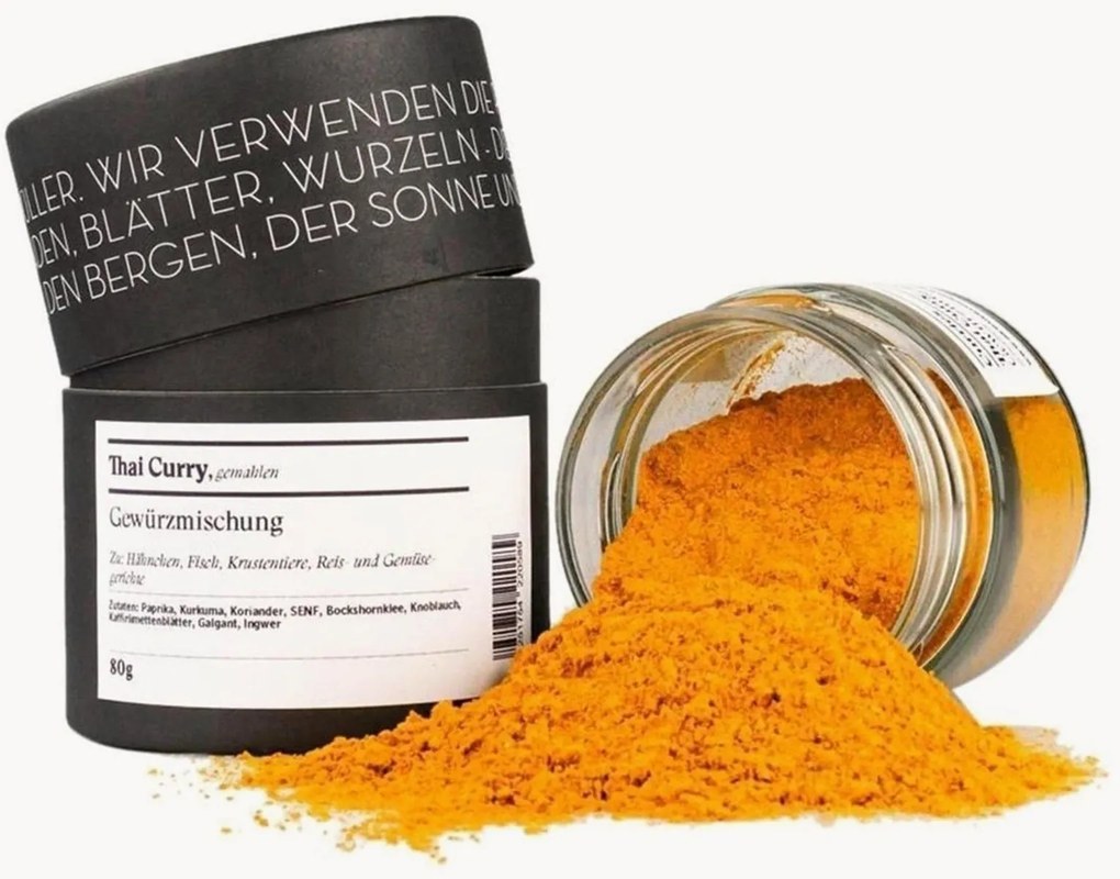 Miscela di spezie al curry tailandese, macinata