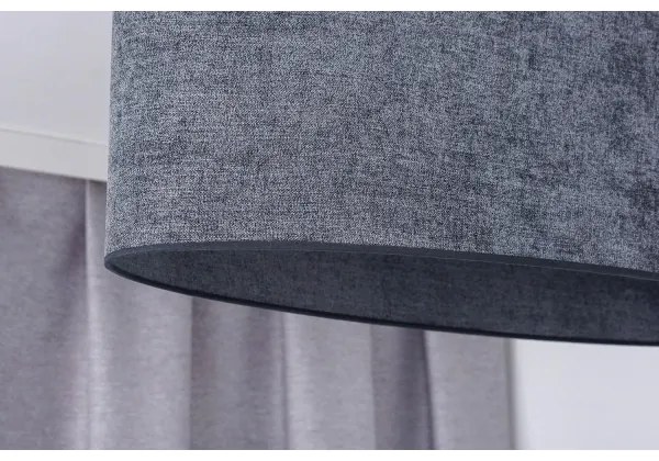 Duolla - Lampadario a sospensione con filo OVAL 1xE27/15W/230V grigio