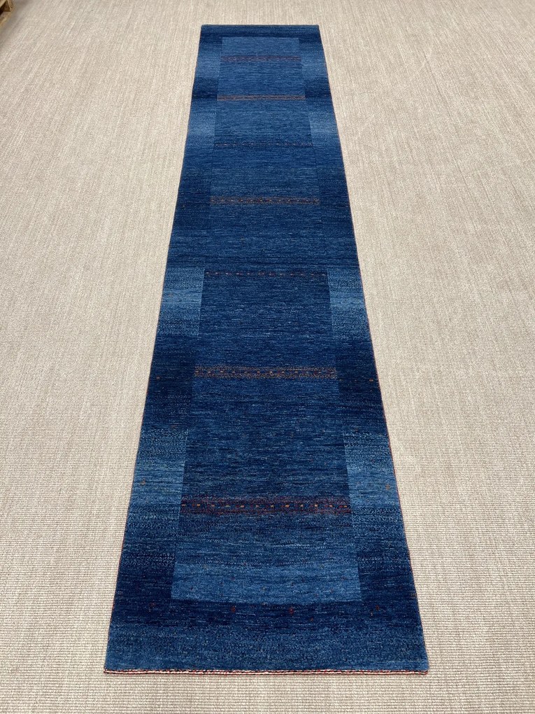 Loribaft Tappeto persiano 480 x 100 Blu (Iran) Annodato A Mano
