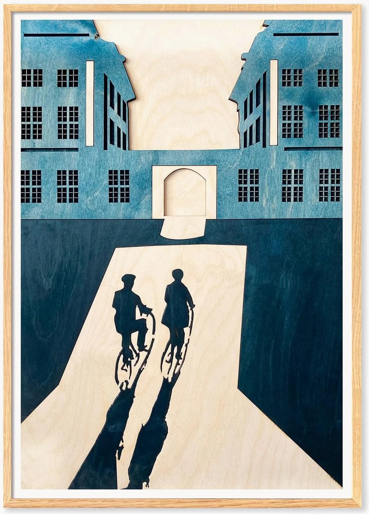 Poster Bicycles Towards Hammershøi