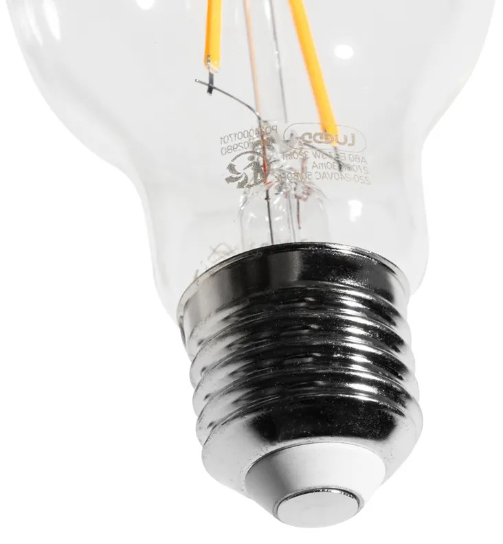 Set van 5 E27 LED lampen A60 helder 3W 320 lm 2700K