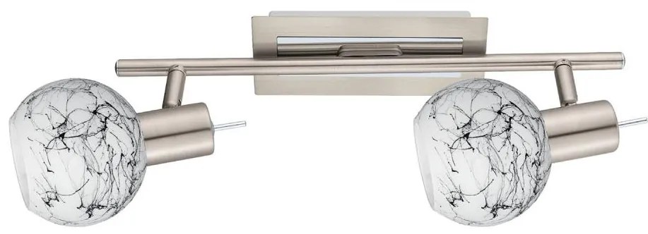 Eglo - Faretto LED MY CHOICE 2xE14/4W/230V cromo/bianco/nero