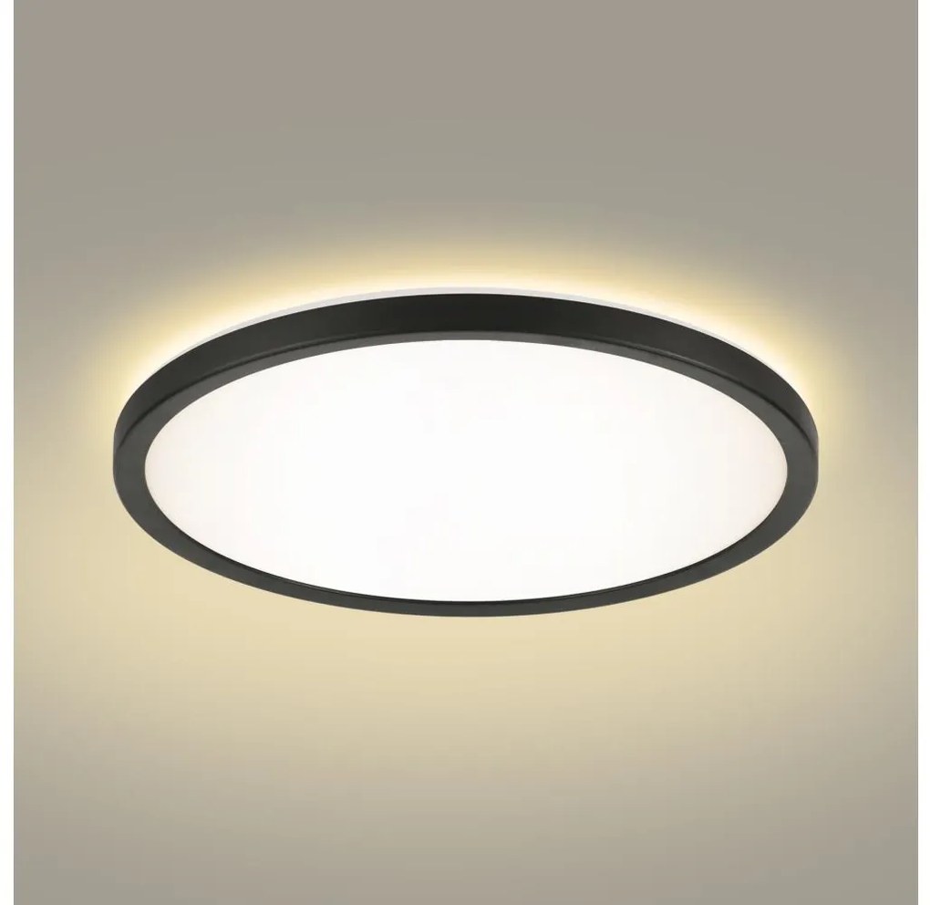 Brilagi - Lampada LED da bagno ULTRA SLIM LED/24W/230V diametro 42 cm nero IP54