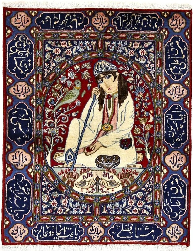 Kerman Tappeto persiano 130x100 (Iran) Annodato A Mano