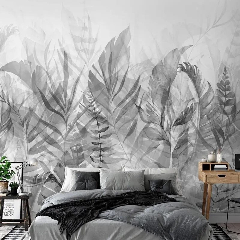 Fotomurale adesivo  Magic Grove (Black and White)  Larghezza x Altezza Home decor 147x105