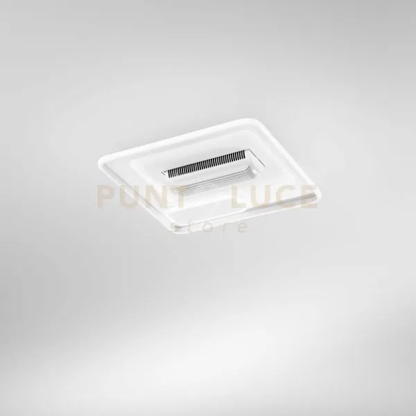 Plafoniera led ventilatore invisibile 48w 4800 lumen bianco 50x50x1...