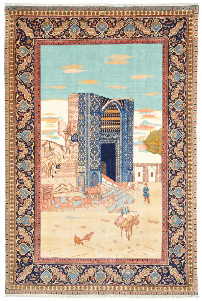 Tabriz Tappeto 140x210 (Iran) Annodato A Mano