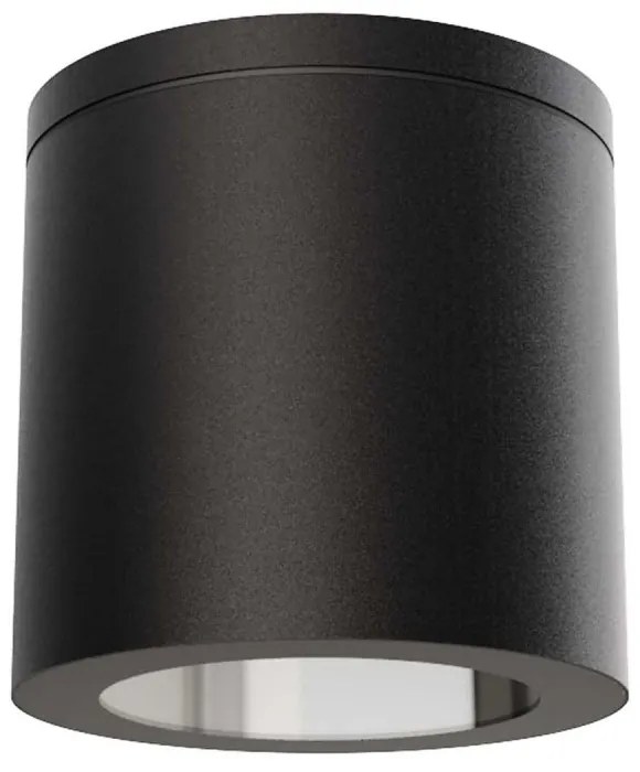 Applique da soffitto IP54 GU10 in Alluminio e Vetro - Nera Colore del corpo Nero