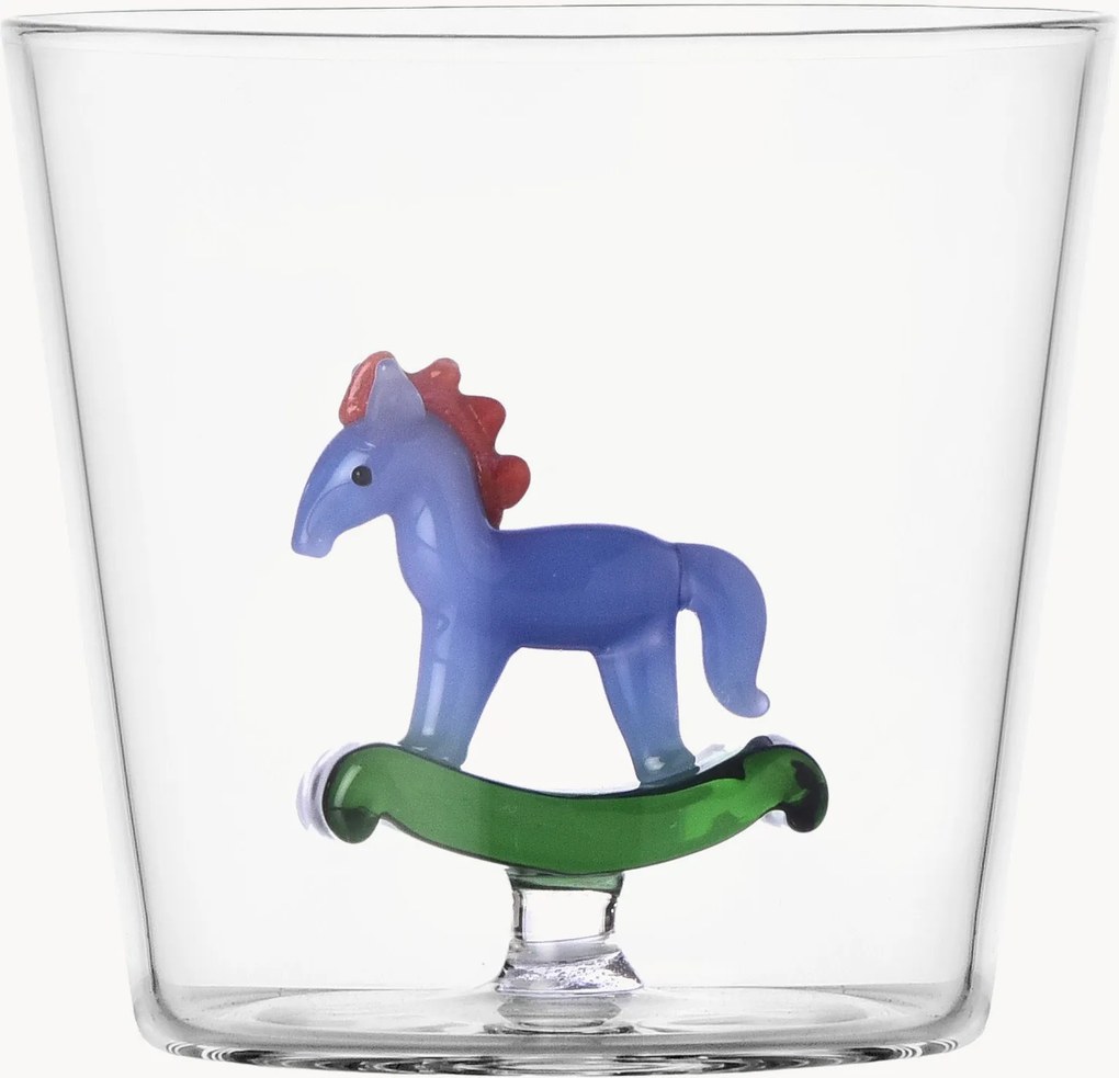 Bicchiere in vetro borosilicato fatto a mano Schiaccianoci