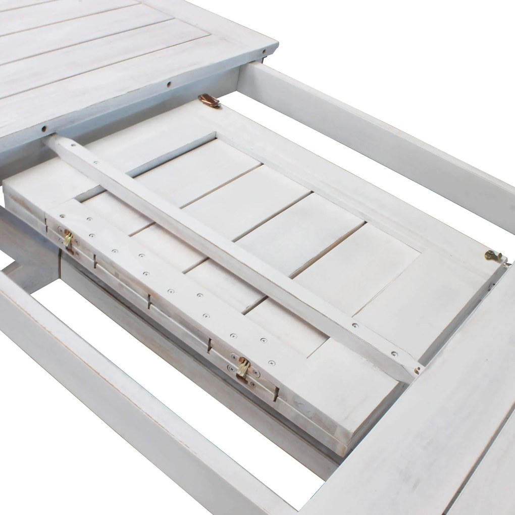 CAESAR - set tavolo in legno massiccio di acacia con 6 poltrone Sortis