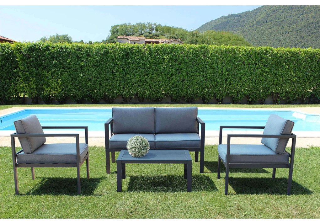 AULUS - salotto da giardino in alluminio