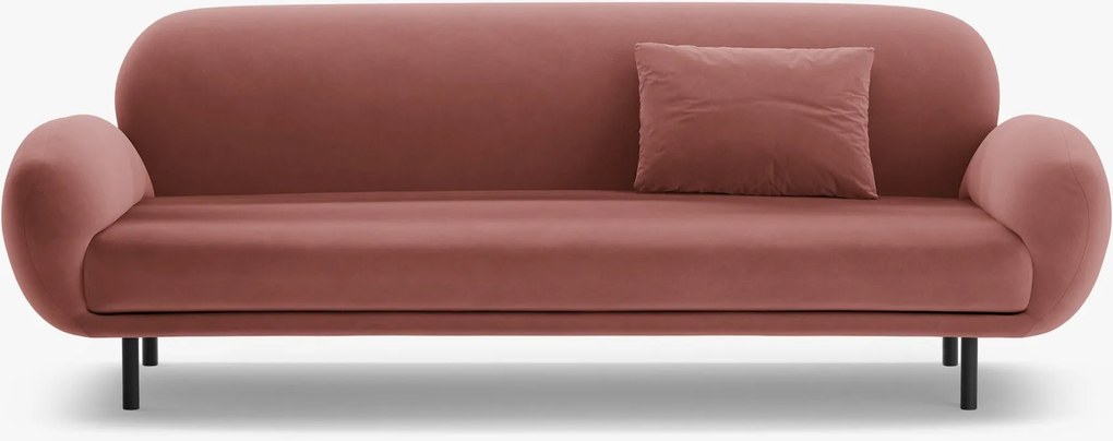 Divano Poppy 3 posti in velluto – 208x72x82 cm