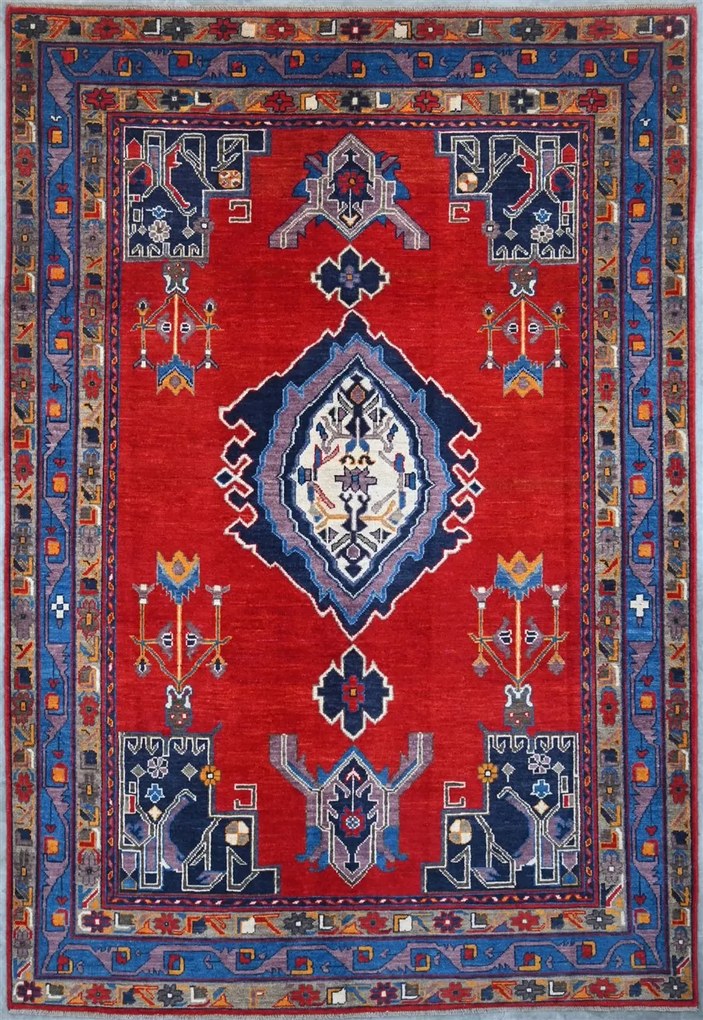 Kazak Tappeto 170x250 (Pakistan) Annodato A Mano