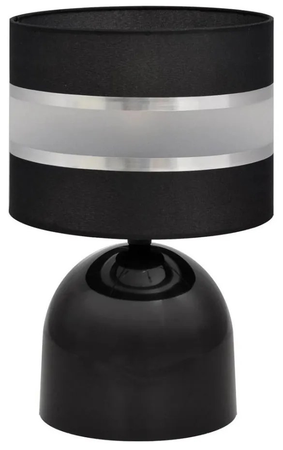Lampada da tavolo HELEN 1xE27/15W/230V nero/argento