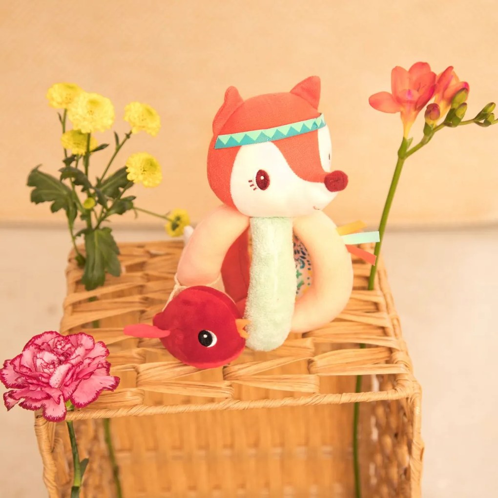 Lilliputiens - Sonaglio - Volpe Alice e ucello rosso