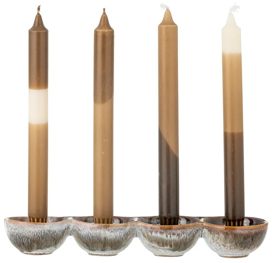 Portacandela in gres per avvento Kalia – Bloomingville