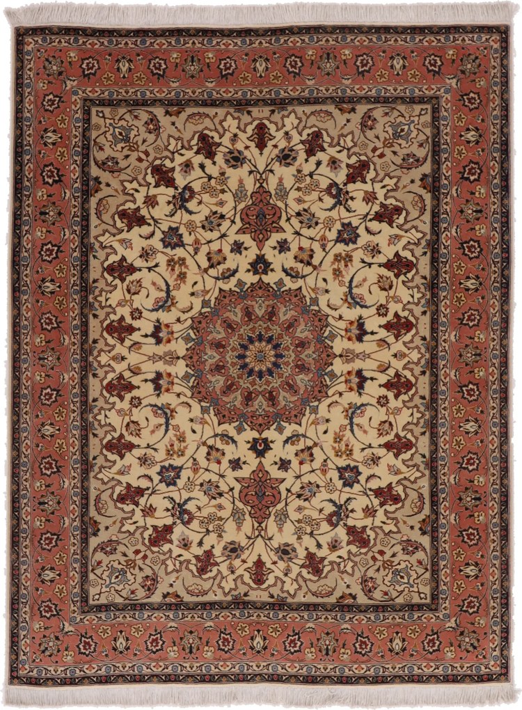 Tabriz Tappeto 160x200 (Iran) Annodato A Mano