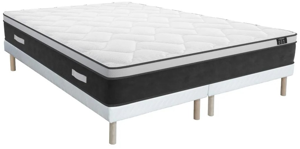 Set Art Collection di DREAMEA: Rete + Materasso ibrido molle insacchettate e memory YSMÉE 180 x 200 cm
