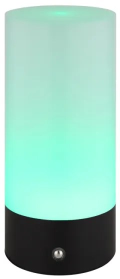 Globo 21040SRGB - Lampada da tavolo LED RGB touch LEX 1,8W/5V 1500mAh nera