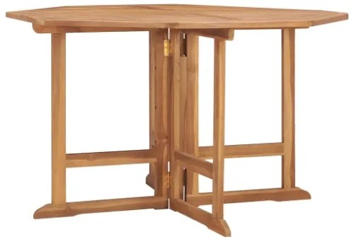 Set da Pranzo Pieghevole per Esterni 5pz Legno Massello di Teak