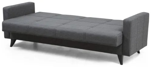 Divano letto 3 posti KORFU grigio scuro