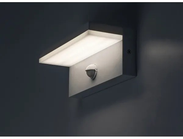 Rabalux 77116-Applique da esterno con sensore ZARAGOZA LED/9W/230V IP54  bianco