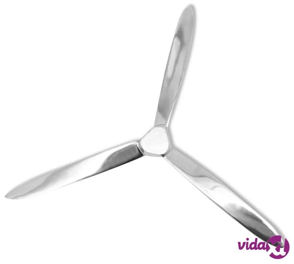 vidaXL Elica Montaggio a Muro Alluminio 70 cm Argento