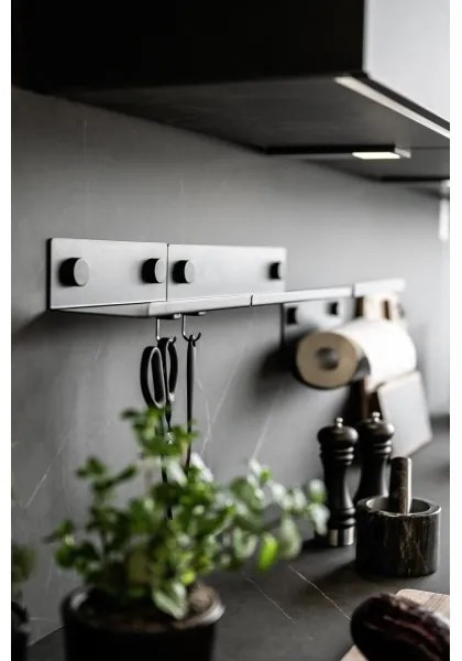 WENKO 71144800 - Portarotolo JET 30x15 cm nero