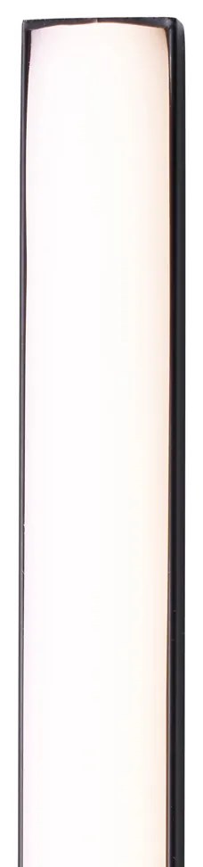 Lampada da parete moderna nera 100 cm con LED - Clockwise