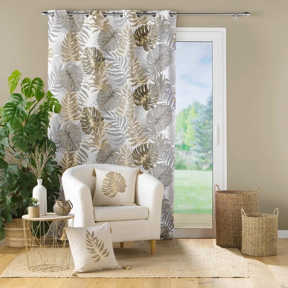 Tenda in beige e oro 140x280 cm Mogador - douceur d'intérieur