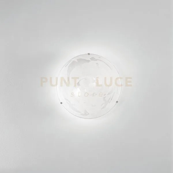 Plafoniera alabastro bianca 2 luci attacco e27 30x30x9,5cm