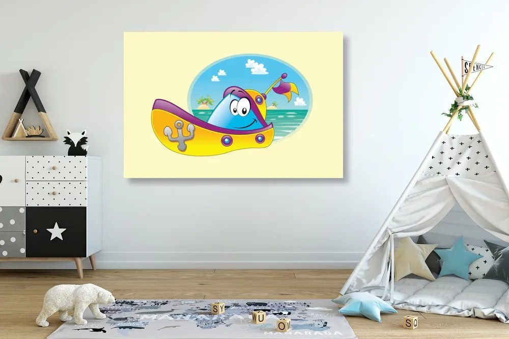 Quadro su tela – Avventura in barca