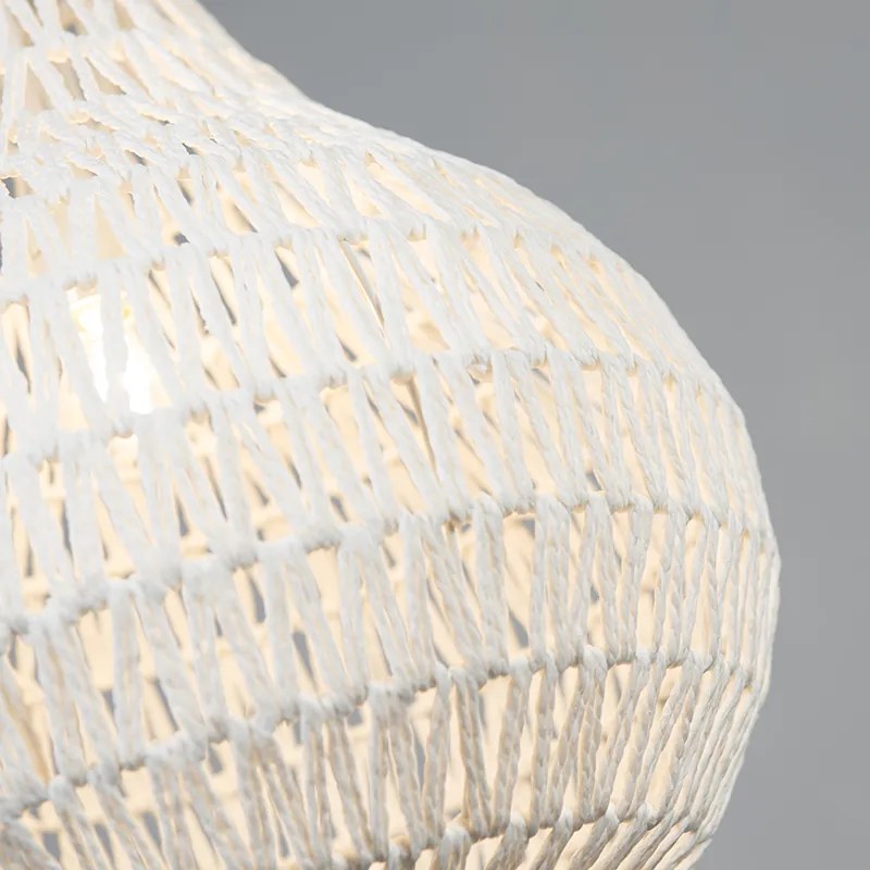 Lampada a sospensione scandinava bianca 45 cm - Lina Drop