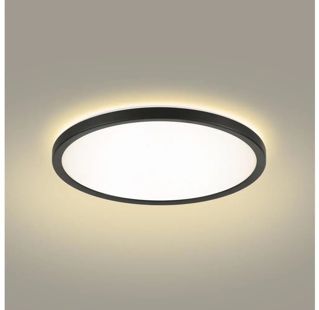 Brilagi - Lampada LED da bagno ULTRA SLIM LED/12W/230V diametro 22,5 cm nero IP54