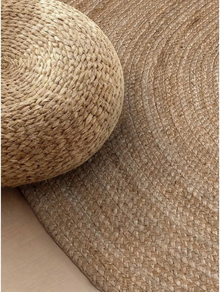 Tappeto colore naturale scuro in iuta reversibile/tessuto a mano 160x230 cm Braided – Hanse Home