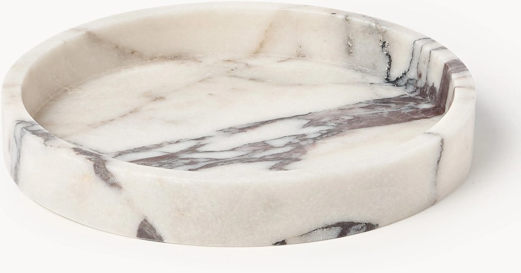 Vassoio decorativo in marmo Venice, Ø 25 cm