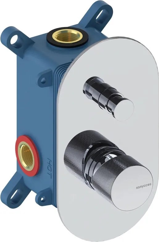 Rubinetto per incasso doccia Loop K 2 vie cromato