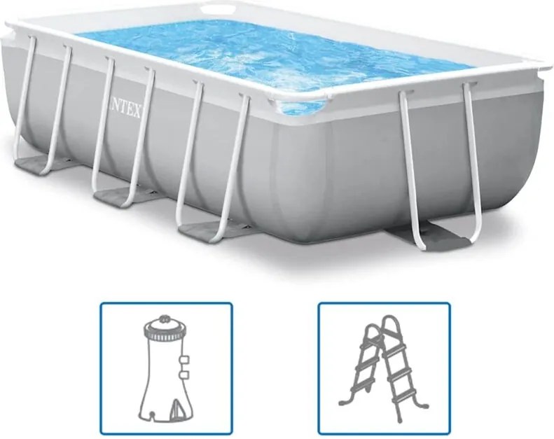 Intex - Set Piscina Prism Frame Rettangolare 300x175x80 cm