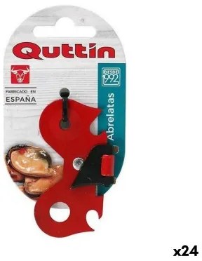 Apriscatole Quttin Rosso Farfalla Pieghevole 7 x 4 x 0,3 cm (24 Unità)