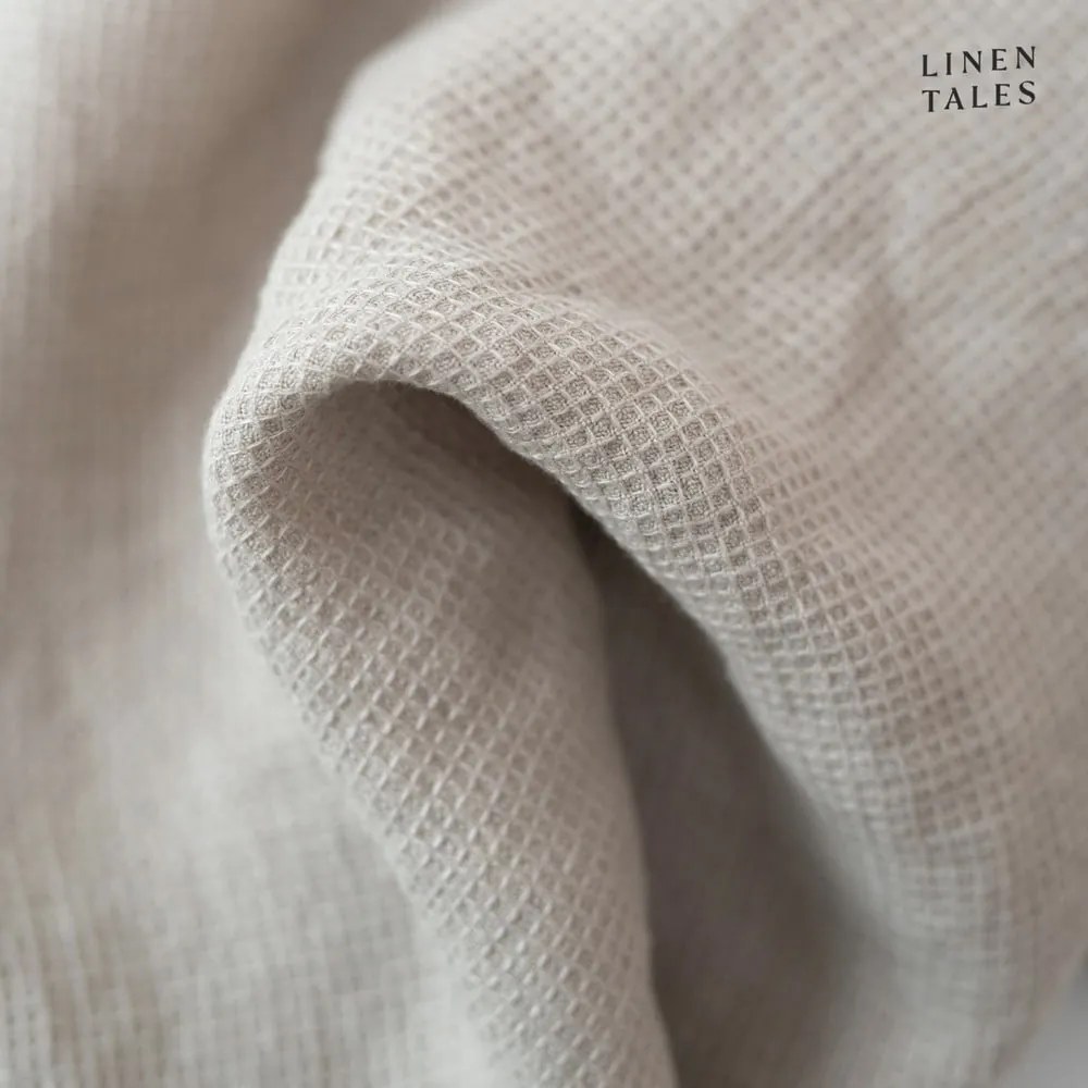 Asciugamano in lino waffle di colore naturale 45x65 cm Natural Fine Waffle - Linen Tales
