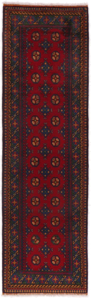 Afghan Tappeto 80x290 (Afghanistan) Annodato A Mano