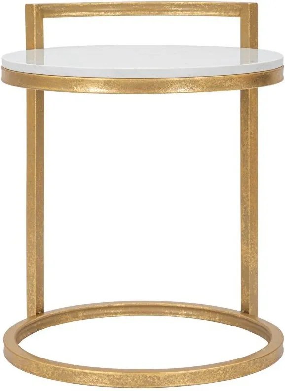 Tavolino rotondo con piano in marmo ø 40,5 cm Round Marble – Mauro Ferretti