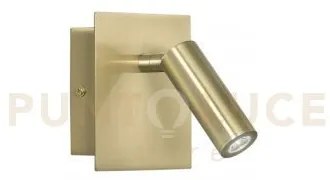 Applique a parete led dickens orientabile oro 2,2w 220lm 3000k 11x1...