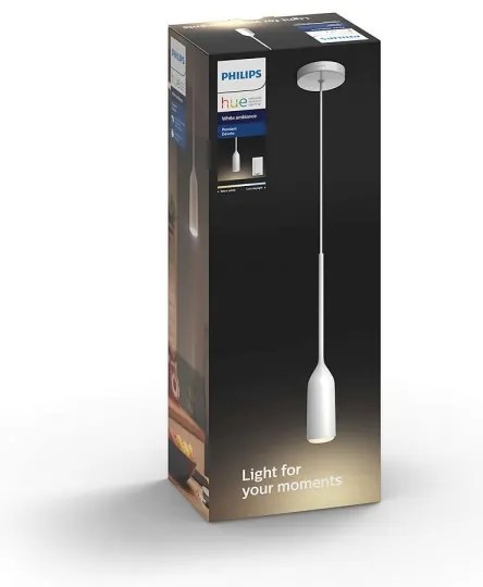 Philips 43006/31/P6 - Lampadario a sospensione LED dimmerabile Hue DEVOTE 1xE27/9,5W/230V