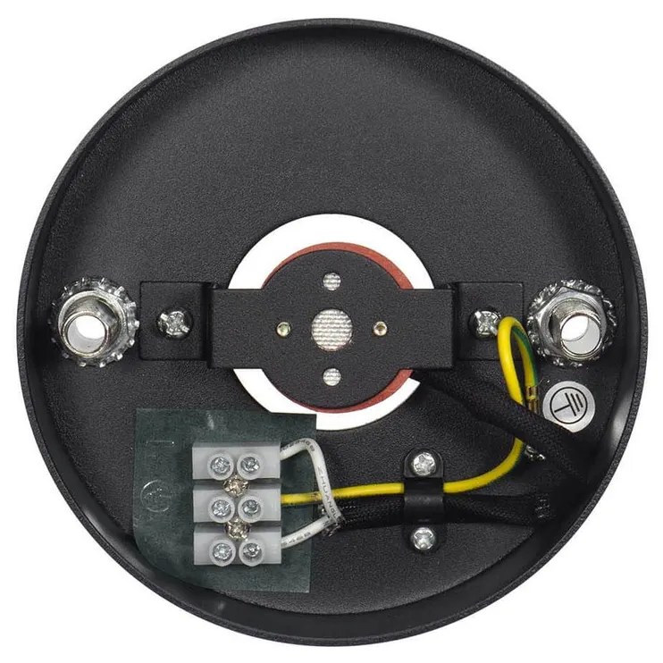 Applique da soffitto per lampade AR111 Fissa Nera