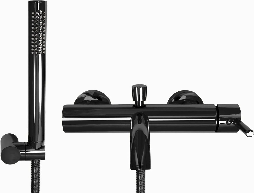 Rubinetto da vasca Rea Lungo Black metallic