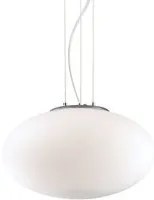 Sospensione Moderna Candy Vetro Bianco 1 Luce E27 D40Cm