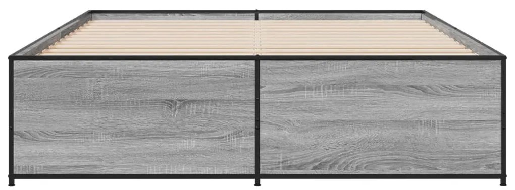 Giroletto grigio sonoma 140x200 cm in legno multistrato metallo